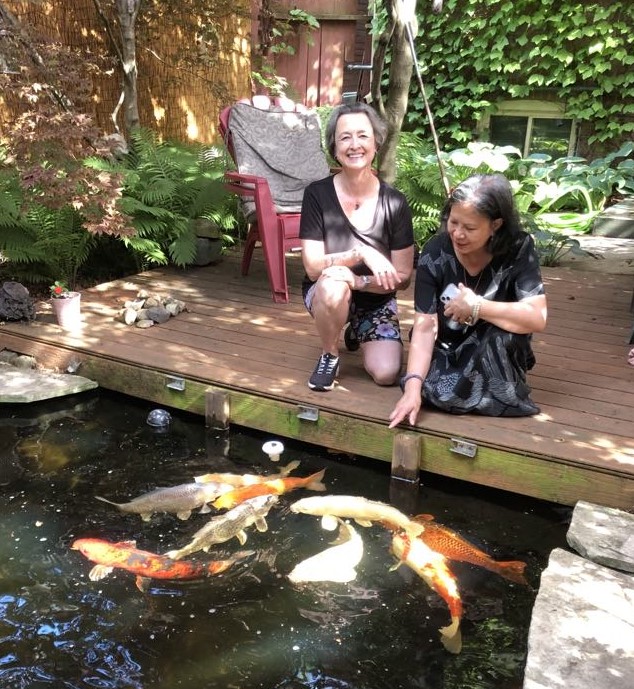 Pond June 2024 Grace and Jane